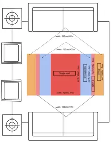 1入組提花有彈性沙發巾 - 彩色 - 查看 3