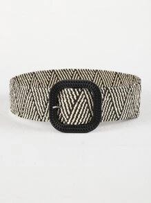 方形扣编织腰带 万圣节 - 彩色 - 查看 2