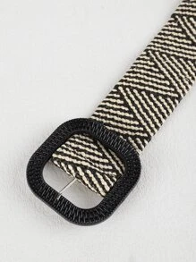 方形扣编织腰带 万圣节 - 彩色 - 查看 3