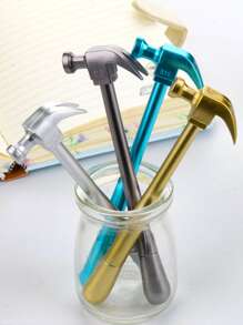 4支/套卡通錘形中性筆，辦公、學習、考試、書寫模擬工具 - 彩色 - 查看 1