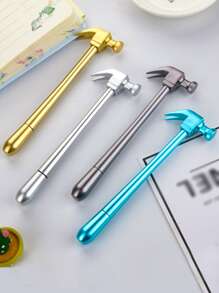 4支/套卡通錘形中性筆，辦公、學習、考試、書寫模擬工具 - 彩色 - 查看 2