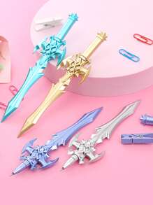 4 cái Kiếm Hình Dạng Ngẫu Nhiên Bút Gel - Nhiều màu - Xem 2