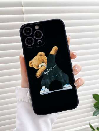 Cartoon Bear Print Phone Case Compatible With IPhone 11,IPhone 13,IPhone 14 Pro Max