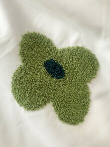 Flower Design Duvet Cover Set Without Filler - White - View 2