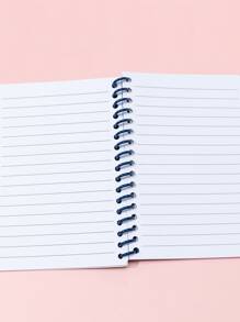 1pc Space Themed Student Writing Notebook, Color Random, Portable (11*14.5cm) - Multicolor - View 3