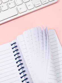 1pc Space Themed Student Writing Notebook, Color Random, Portable (11*14.5cm) - Multicolor - View 4