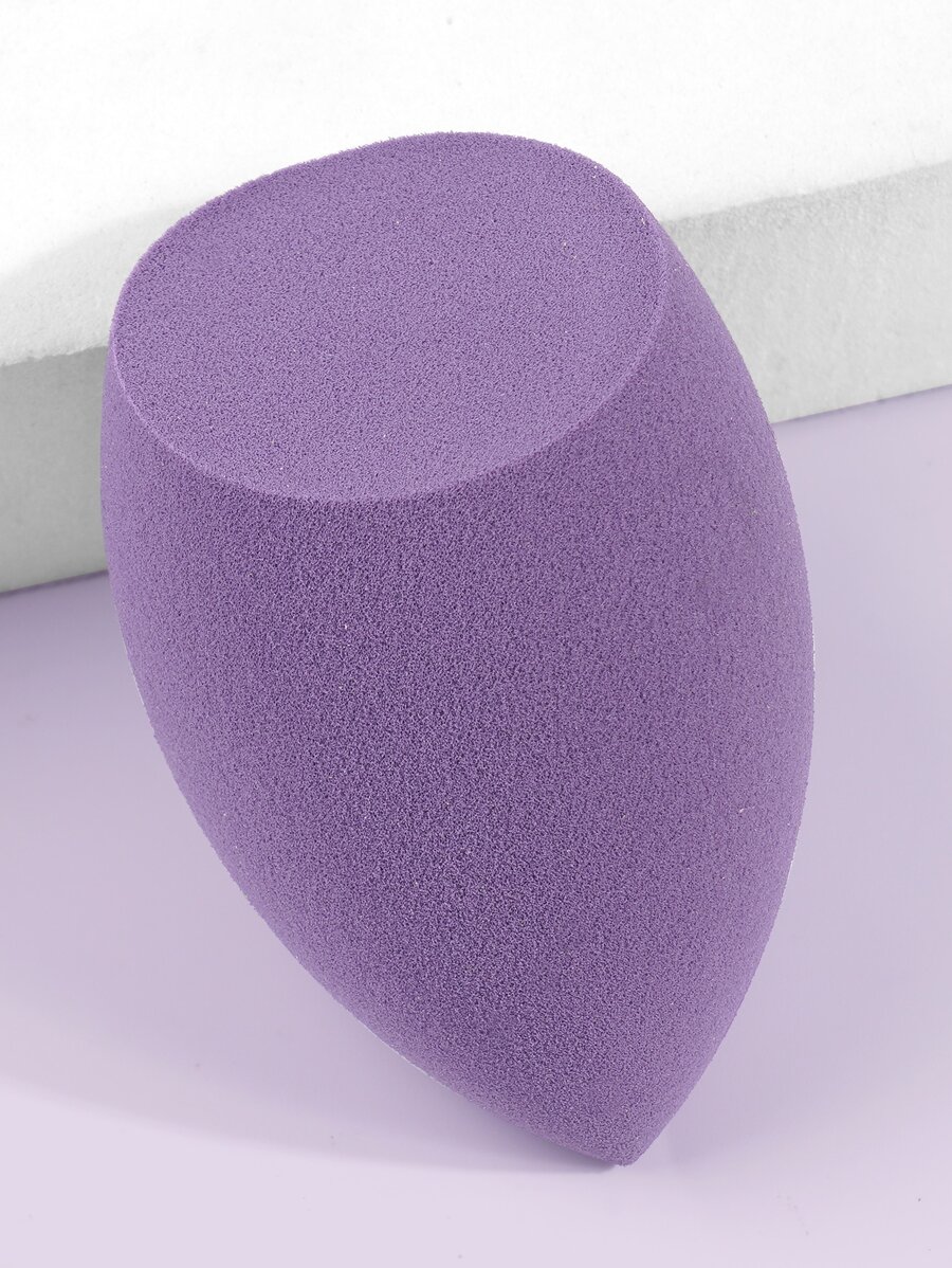 MAANGE 1个斜切化妆海绵，柔软亲肤化妆粉扑，方便携带的化妆工具，价格实惠，适合作为圣诞礼物、化妆品、化妆工具、廉价商品、礼品、女士礼品、圣诞礼物 - 紫色 - 查看 1
