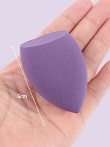 MAANGE 1个斜切化妆海绵，柔软亲肤化妆粉扑，方便携带的化妆工具，价格实惠，适合作为圣诞礼物、化妆品、化妆工具、廉价商品、礼品、女士礼品、圣诞礼物 - 紫色 - 查看 2