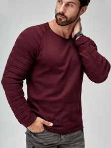 Manfinity Hombres Jersey de manga raglán