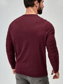 Manfinity Hombres Jersey de manga raglán