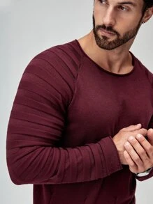 Manfinity Hombres Jersey de manga raglán