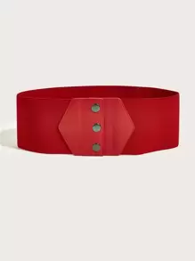 Snap Button Belt Halloween Summer, School - Red - View 2