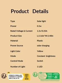 1pc Halloween Pumpkin Shaped LED Flameless Candle - Yellow - View 8