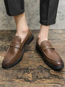 男士極簡風格一腳蹬男士正裝鞋