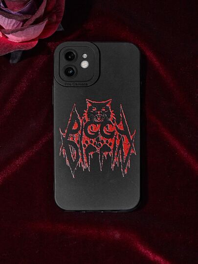 The Spooky King Goth Cartoon Graphic Phone Case, Halloween