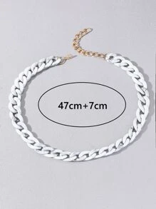 Vòng cổ liên kết tối giản dành cho nam giới thời trang và phổ biến để làm quà tặng trang sức và cho vẻ ngoài sành điệu - Nhiều màu - Xem 3