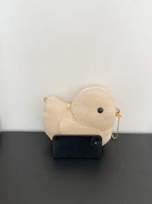 Cartoon Duck Design Novelty Bag - Beige - View 3