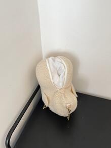 Cartoon Duck Design Novelty Bag - Beige - View 4