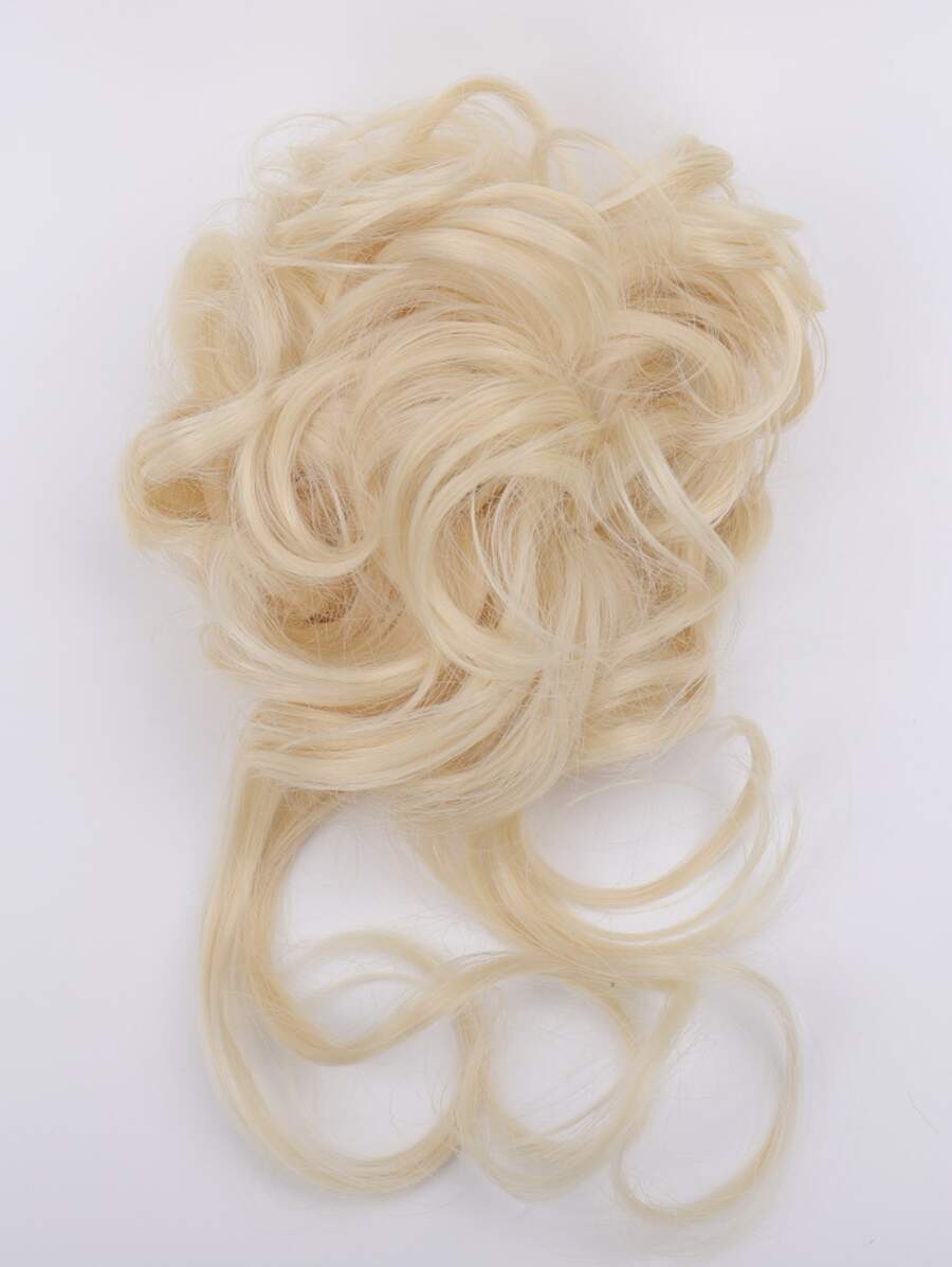 短小波浪人造髮髻 - 金色 - 查看 1