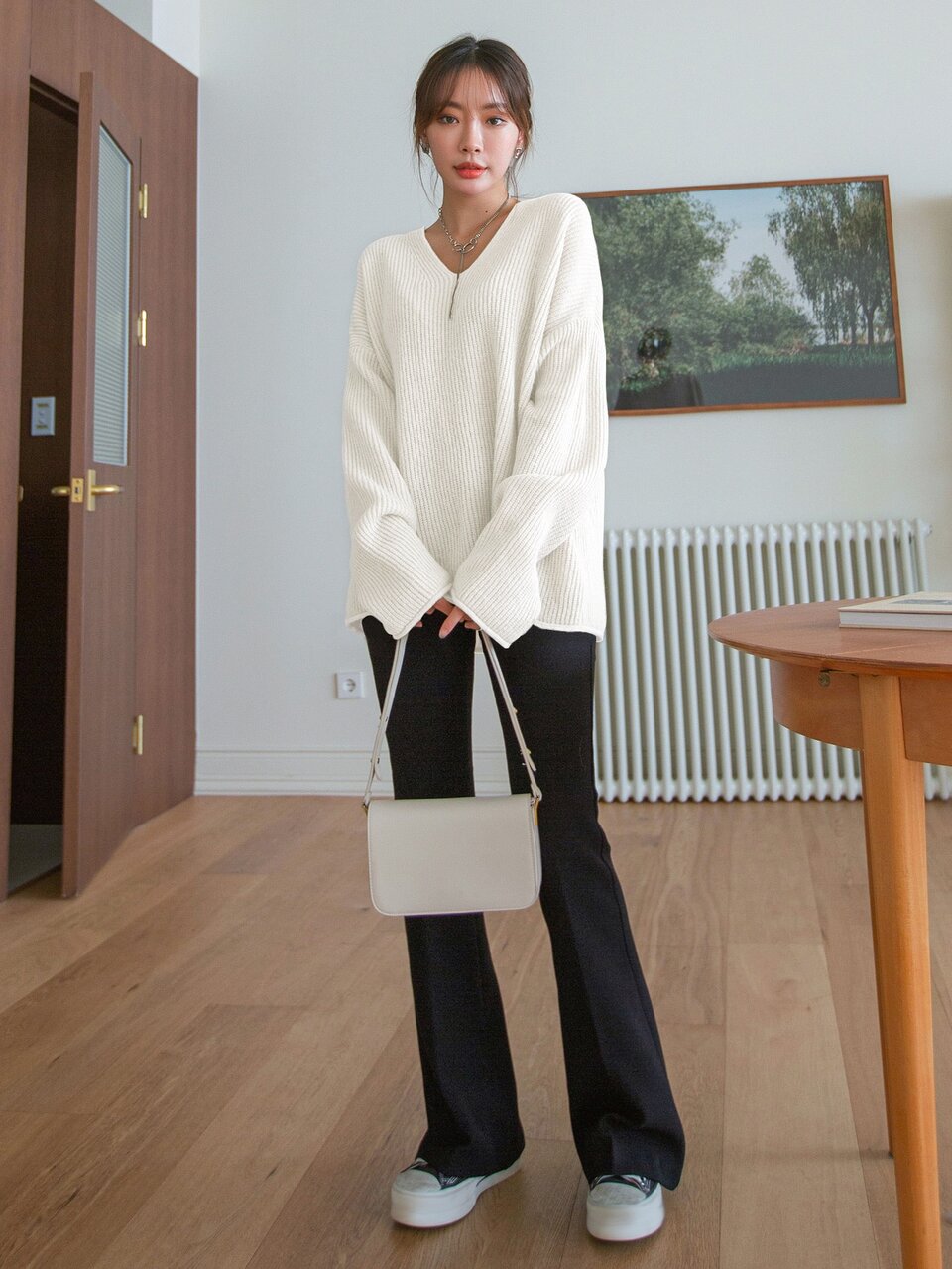 Drop Shoulder Ribbed Knit Sweater,Long Sleeve Tops,Fall Clothes