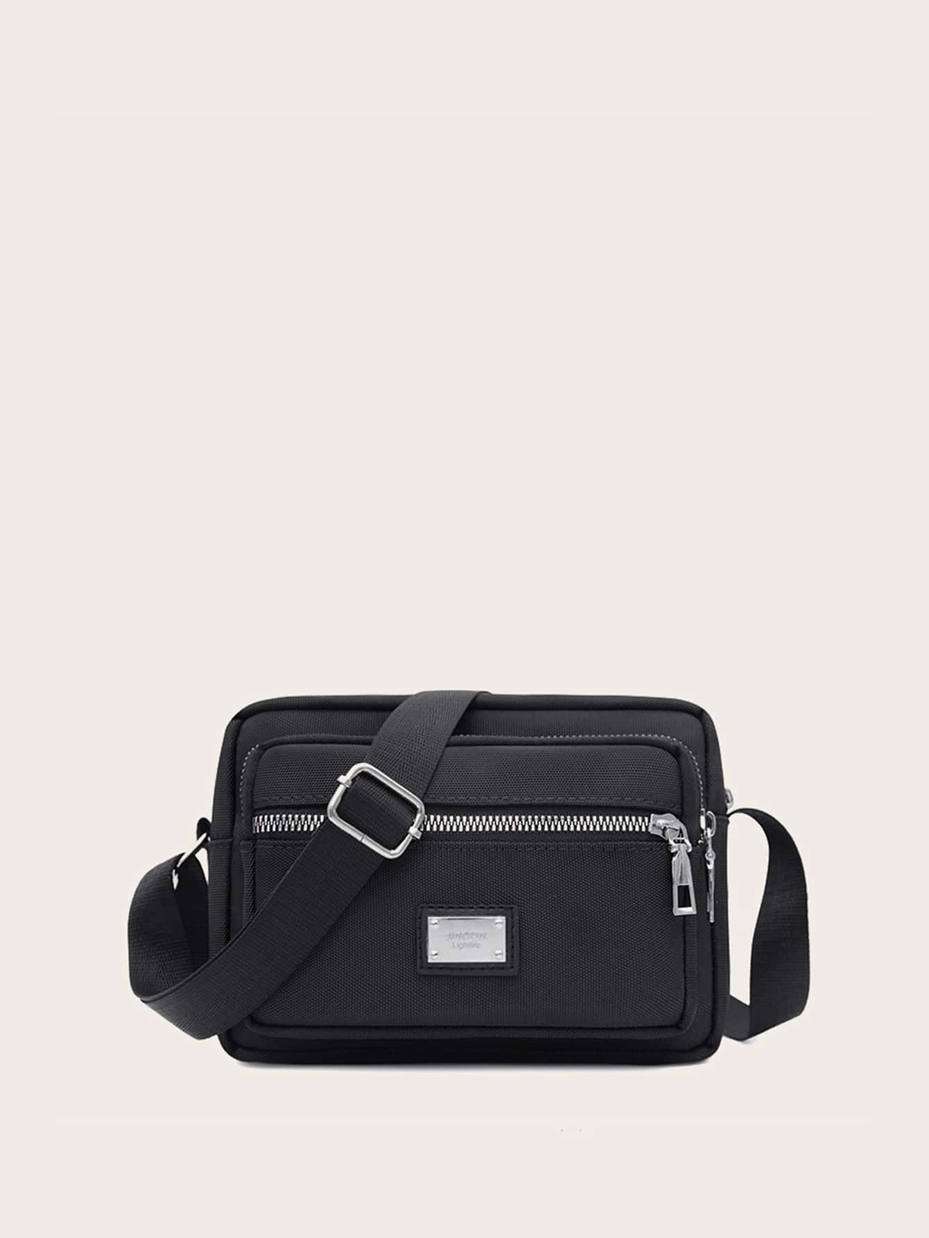 Minimalist Mini Crossbody Bag - Black - View 1