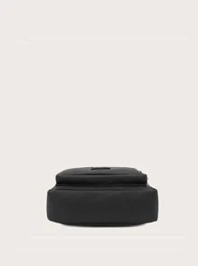 Minimalist Mini Crossbody Bag - Black - View 5