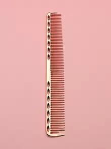 Hairdressing Space Aluminum Comb, Rose Gold Smooth Hair Comb, Hair Styling Tool, Rare And Dense Teeth Hair Comb Styling Tool, Suitable For Home Salon, Hotel Or Travel Use, Hair Brush, Comb, Hair Tools, Hair Products And Accessories For Barber Salon Beauty Travel Essentials, Back To School, Travel Holiday Essentials, Hair Accessories For Women, Brush, Hair Brush, Wooden Comb, Hair Brush, Mini Hair Brush, Detangling Brush, Hair Brushes, Curly Hair Brush, Hairdressing Equipment,Travel Essentials,Hairstyle,Hairdressing,Hair Brush,Slick Back Brush,Styling Brush,Curly Hair Brush,Edge Brush,Hair Comb,Brush Hair,Hair Brush Set,Comb Hair,Comb For Curls,Detangling Brush,Hair Brush For Women,Hair,Travel,Hair Products,Hair Tools,Hair Stuff,Barber,Barber Accessories,Barbershop,Hairdressing Equipment - Rose Gold - View 2