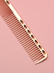 Hairdressing Space Aluminum Comb, Rose Gold Smooth Hair Comb, Hair Styling Tool, Rare And Dense Teeth Hair Comb Styling Tool, Suitable For Home Salon, Hotel Or Travel Use, Hair Brush, Comb, Hair Tools, Hair Products And Accessories For Barber Salon Beauty Travel Essentials, Back To School, Travel Holiday Essentials, Hair Accessories For Women, Brush, Hair Brush, Wooden Comb, Hair Brush, Mini Hair Brush, Detangling Brush, Hair Brushes, Curly Hair Brush, Hairdressing Equipment,Travel Essentials,Hairstyle,Hairdressing,Hair Brush,Slick Back Brush,Styling Brush,Curly Hair Brush,Edge Brush,Hair Comb,Brush Hair,Hair Brush Set,Comb Hair,Comb For Curls,Detangling Brush,Hair Brush For Women,Hair,Travel,Hair Products,Hair Tools,Hair Stuff,Barber,Barber Accessories,Barbershop,Hairdressing Equipment - Rose Gold - View 3