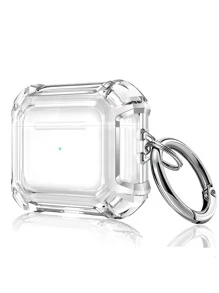 适用于 2/1、Apple 原装 Pro 2、3 蓝牙耳机的透明防摔保护壳 - 無色 - 查看 1