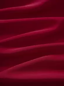 Hombres Camiseta unicolor de cuello redondo