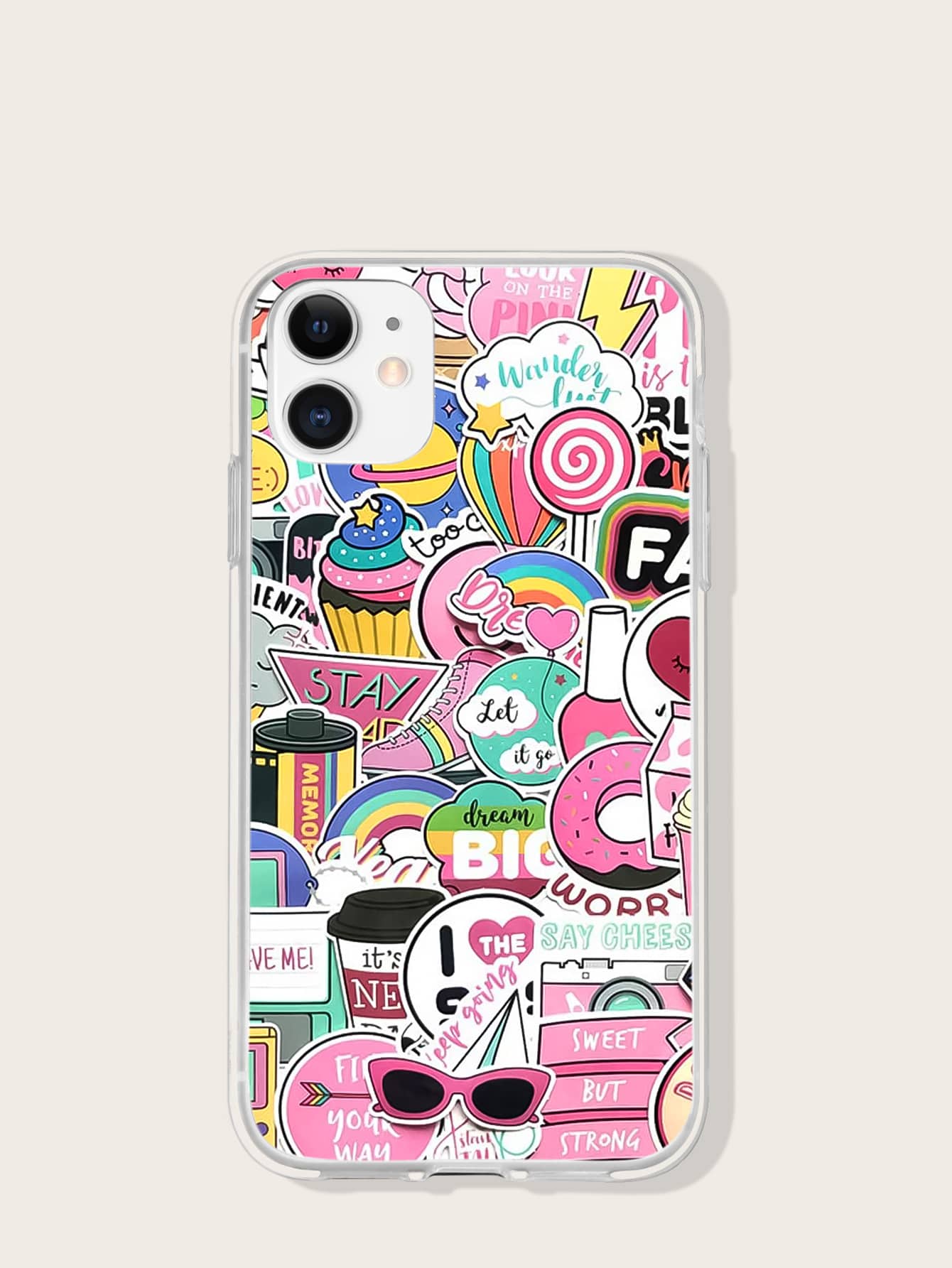Coque compatible avec iPhone à motif mixte - Multicolore - Voir 1