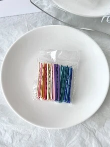 50pcs Solid Bobby Pin Hair Clip Casual - Multicolor - View 2