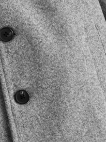 SHEIN 小男童連帽毛絨內襯花呢外套