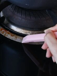 1pc Multifunction Crevice Cleaning Brush, Double Head Groove Cleaning Scraper For Household - Pink - View 2