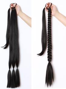 bím tóc dài tổng hợp - màu đen - Xem 1