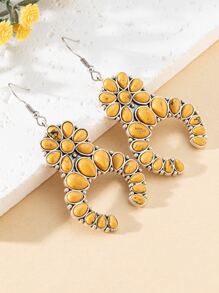 Bead Decor Drop Earrings - Multicolor - View 4