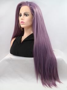 Frente de encaje 13*4 Peluca sintética extra larga recto - Morado Violeta - Ver 5
