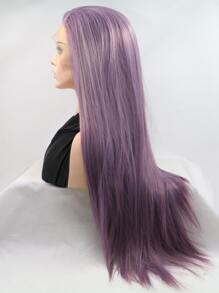 Frente de encaje 13*4 Peluca sintética extra larga recto - Morado Violeta - Ver 6