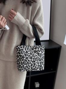 Leopard Print Square Bag, Leopard Print Bag - Multicolor - View 1