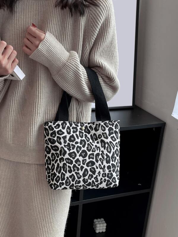 Leopard Print Square Bag, Leopard Print Bag