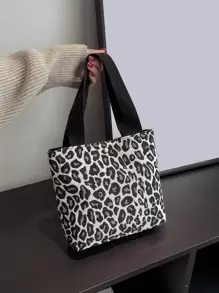Leopard Print Square Bag, Leopard Print Bag - Multicolor - View 6