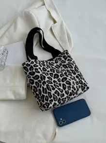 Leopard Print Square Bag, Leopard Print Bag - Multicolor - View 8