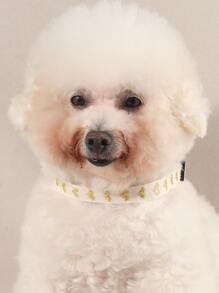 1pc Heart Pattern Jacquard Soft Pet Collar, Suitable For Small Cats And Dogs For Indoor And Outdoor Use (Not Suitable For Large Dogs) - Multicolor - View 7