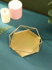 Khay trang sức thiết kế hình học 1 cái - Vàng - Xem 3