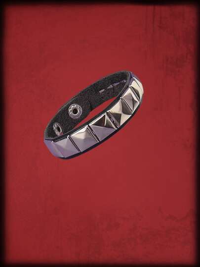 Grunge Punk Studded Decor Bracelet
