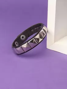 ROMWE Grunge Punk Vòng tay trang trí đính đinh tán - Nhiều màu - Xem 5