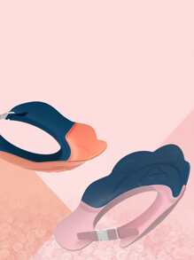 1pc Cartoon Design Random Kids Shower Cap - Multicolor - View 7