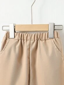 Toddler Boys Plants Print Shirt & Pants Without Tee - Multicolor - View 5