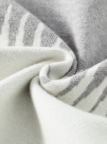 Niños Jersey con patrón de cheurón de dos tonos - Multicolor - Ver 4