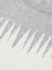 Niños Jersey con patrón de cheurón de dos tonos - Multicolor - Ver 6